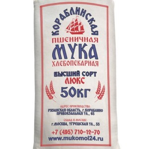 Мука высший сорт (Кораблино), 50кг